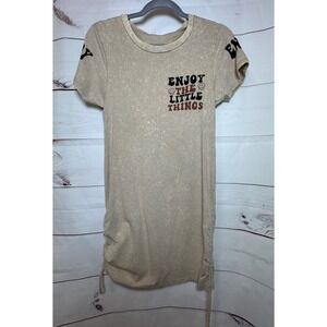 On Fire 'Enjoy The Little Things' T-Shirt Dress / Size Medium / Sku0069
